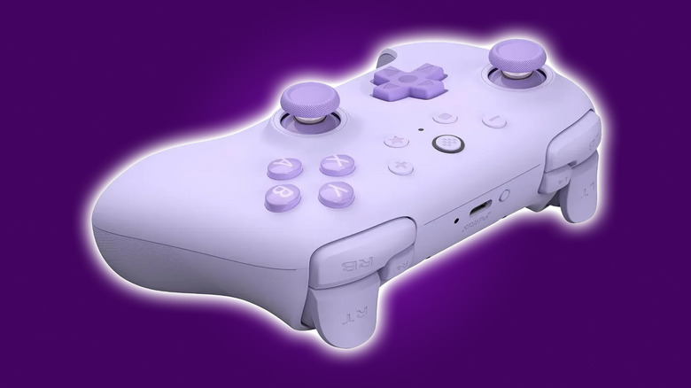 8BitDo Ultimate 2C on purple background