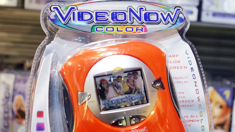 A VideoNow Color player in its original packaging