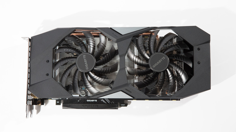 Nvidia RTX 2060 graphics card on white background
