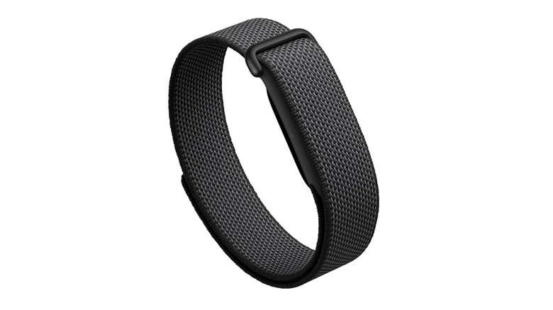 A Google Fitbit Air activity tracker in black