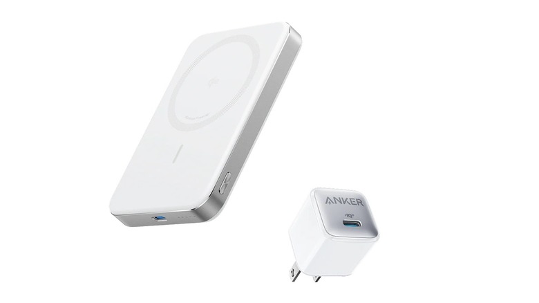 Mockup of Anker's MagSafe power bank and Nano power brick charger