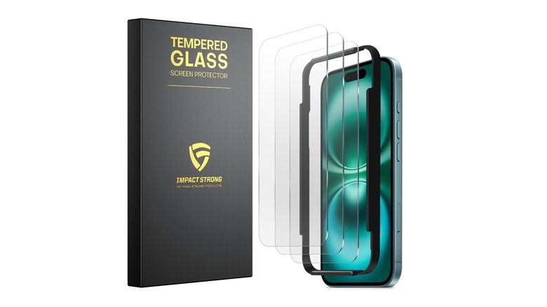 Mockup of an iPhone 17 and a screen protector