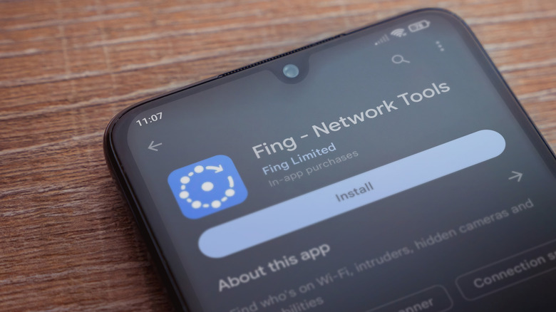 Fing app play store page