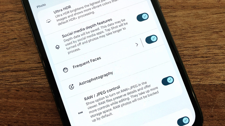 You can find the Frequent Faces feature in the Pixel Camera app's settings menu.