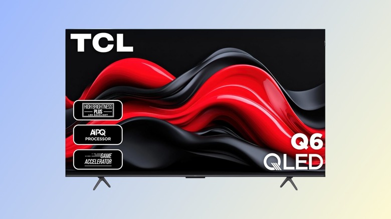 TCL Q651F against a gradient background