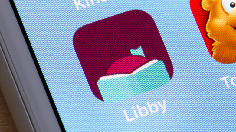 Libby app icon on an iPhone's Home Screen.