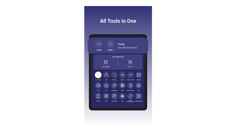 a promotional image of the AR Ruler app