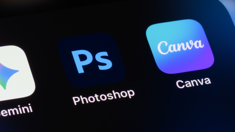 The Canva app on a phone's display
