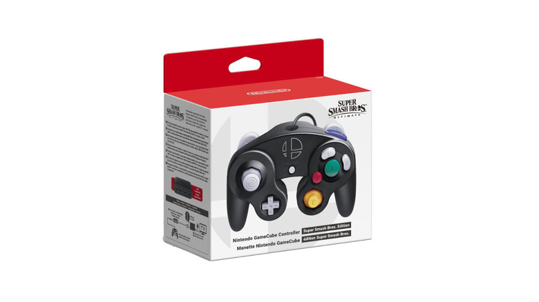 Super Smash Bros. Edition GameCube controller in official packaging