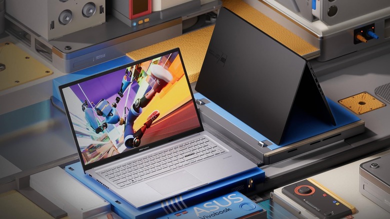 A promotional image for the ASUS Vivobook 17X