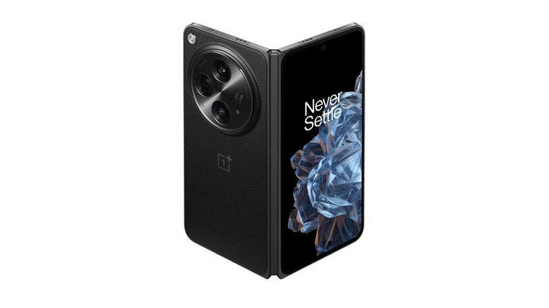 OnePlus Open smartphone on white background