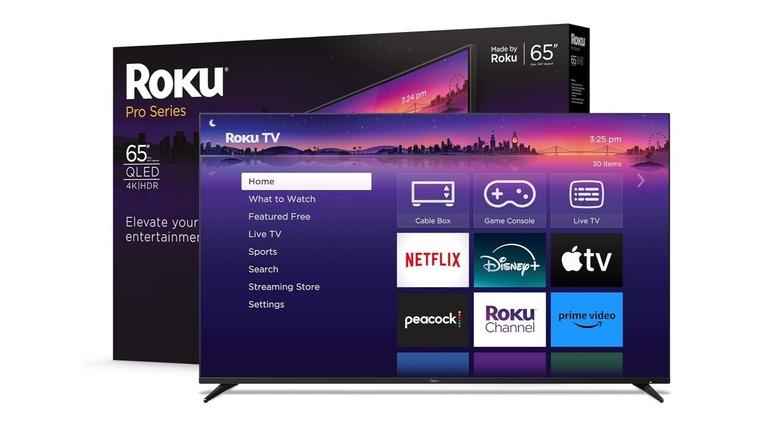 65-inch Roku QLED 4K smart TV from Black Friday deal.