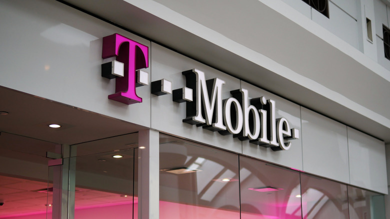 T-Mobile logo on a store