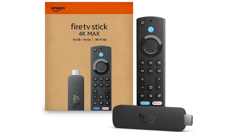 The Amazon Fire TV Stick 4K Max.