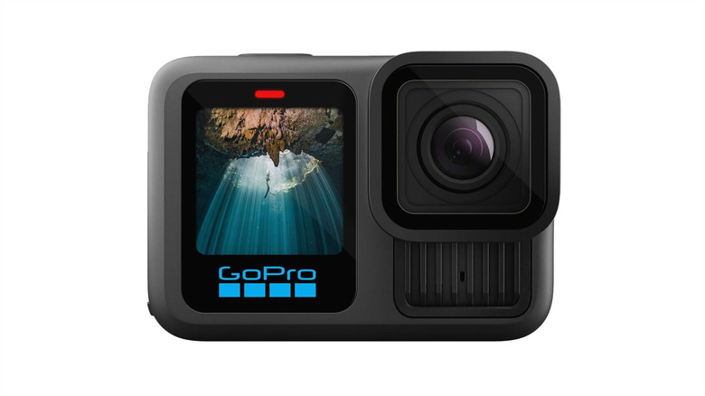 The GoPro Hero13 Black action camera against a white background