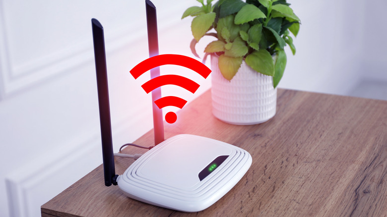 A Wi-Fi router on a table