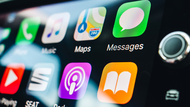 Apple CarPlay running on a car's infotainment screen