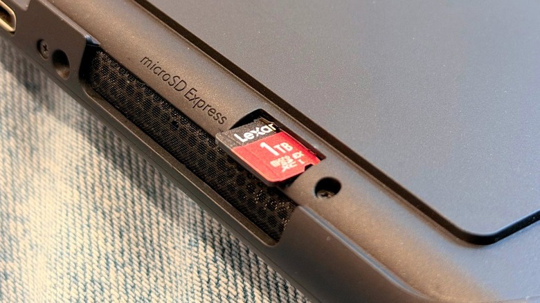 Lexar's 1TB microSD Express Card on the Nintendo Switch 2 Pro