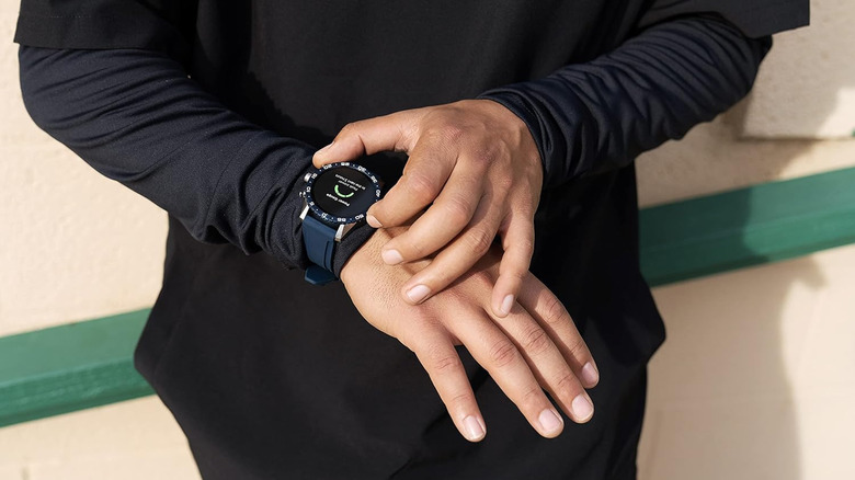 Citizen CZ Smart PQ2 worn on a wrist outdoors.