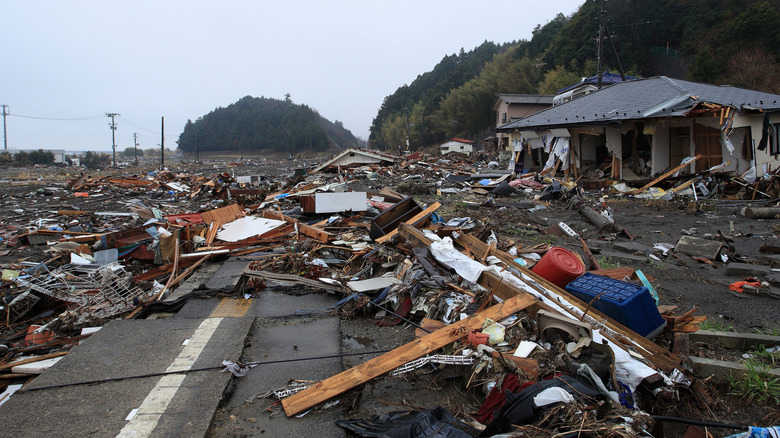 Damage to Fukushima prefecture from 2011 earthquake