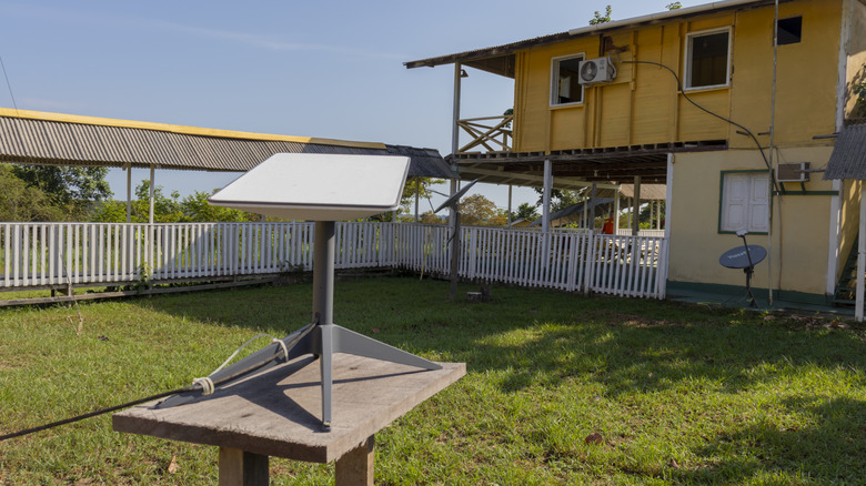 Starlink being used in a remote location