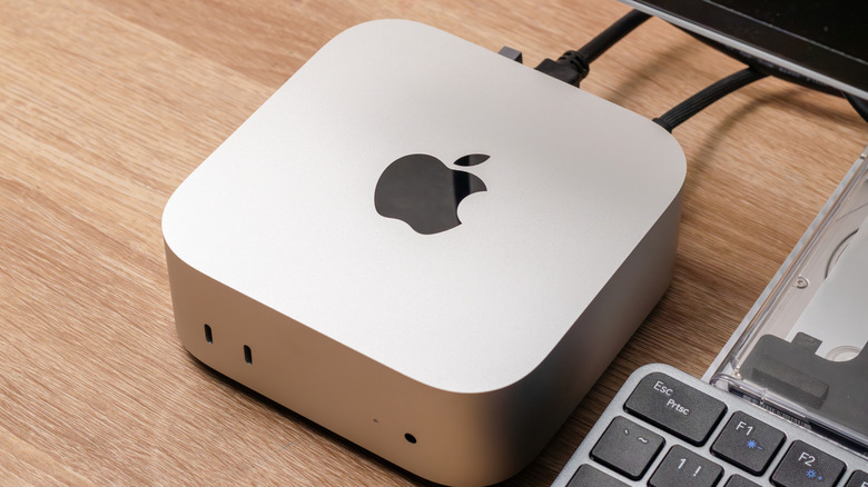 Apple Mac Mini on a desk