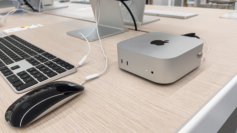Apple Mac Mini on a desk