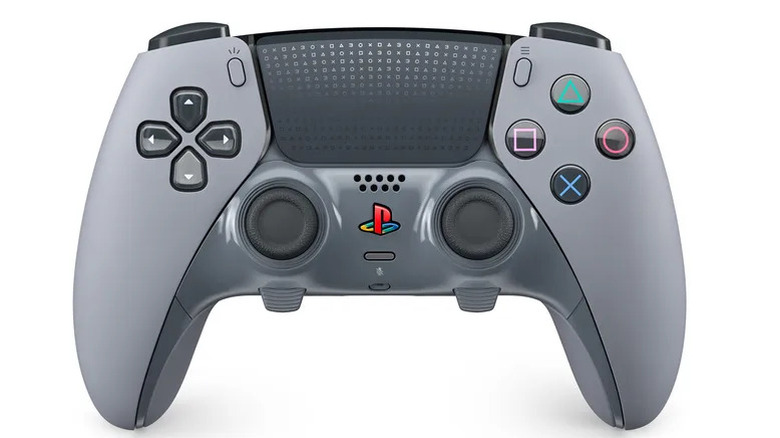 DualSense Edge 30th Anniversary controller in a white background.
