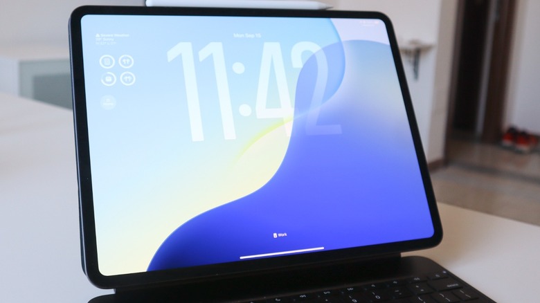 Close-up shot of 13-inch iPad Pro