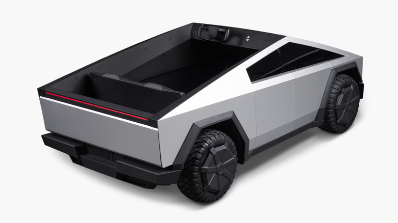 The Tesla Cybertruck for Kids against a white background
