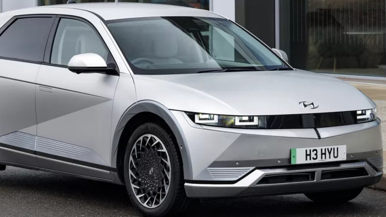 Hyundai Ioniq 5 parked outside.