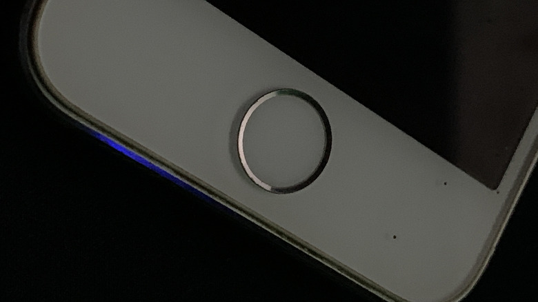 The Home button of the iPhone 5s