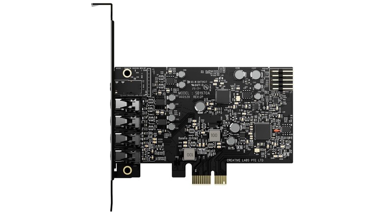 Creative Sound Blaster Audigy Fx Pro sound card on a white background