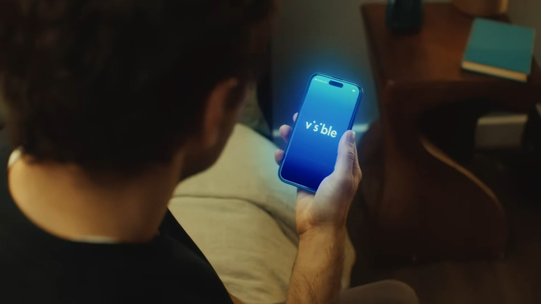 Visible logo on a smartphone