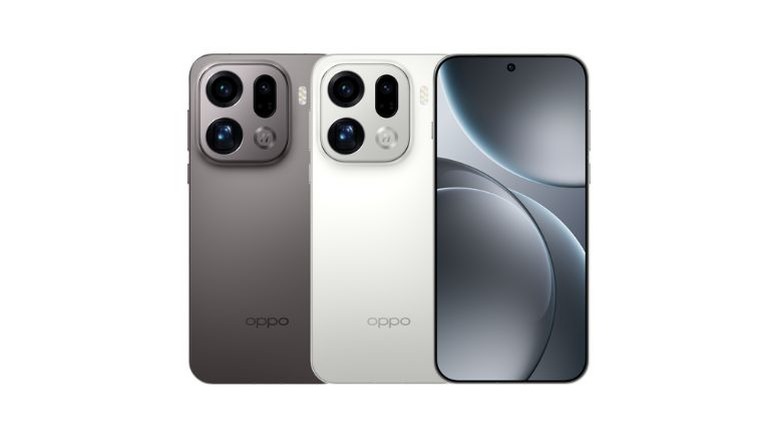 Front and rear view of Oppo Find X9 Pro
