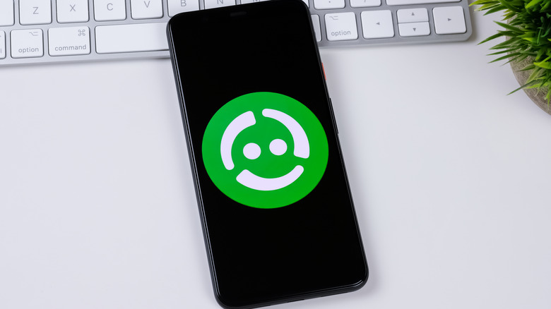 The Swappa logo displayed on a smartphone screen