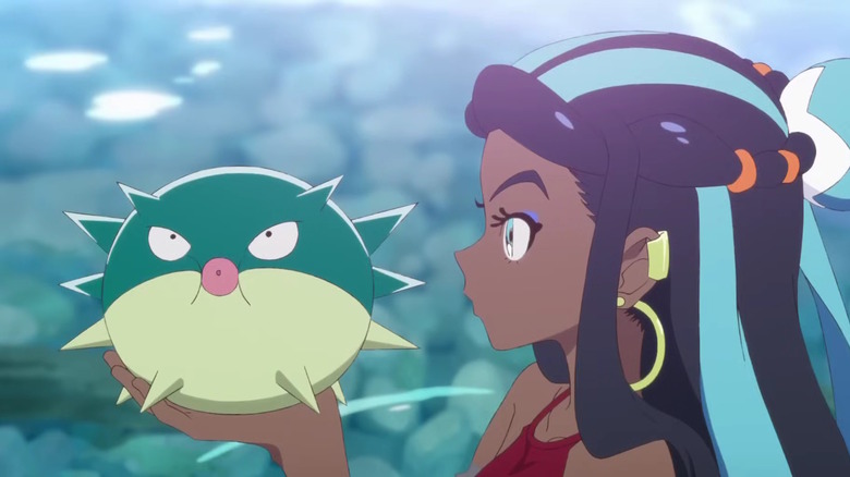 Qwilfish with Gym leader Nessa in Pokémon Sword and Pokémon Shield