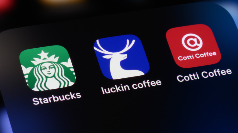 Starbucks app displayed on an iPhone