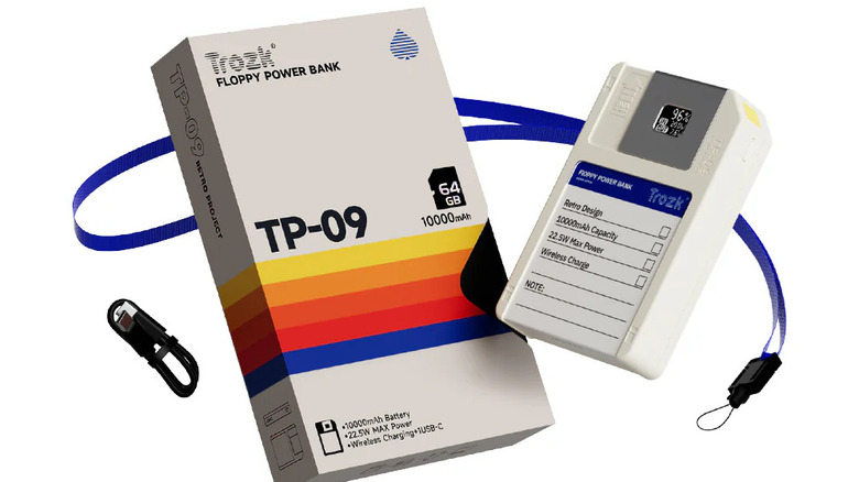 Trozk Floppy Magnetic Power Bank with Storage