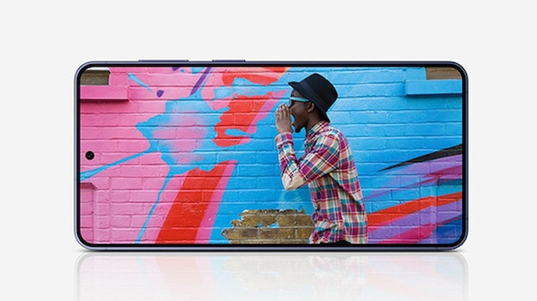 Samsung Galaxy S26 shown in landscape mode with an edge-to-edge display.