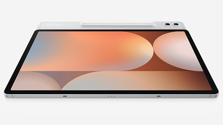 Samsung Galaxy Tab S10+ with S Pen shown on a white background.