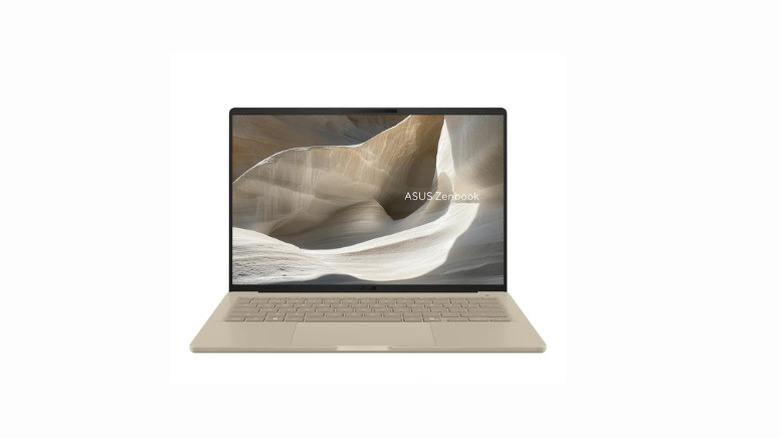 Asus ZenBook A14 laptop in Zabriskie Beige