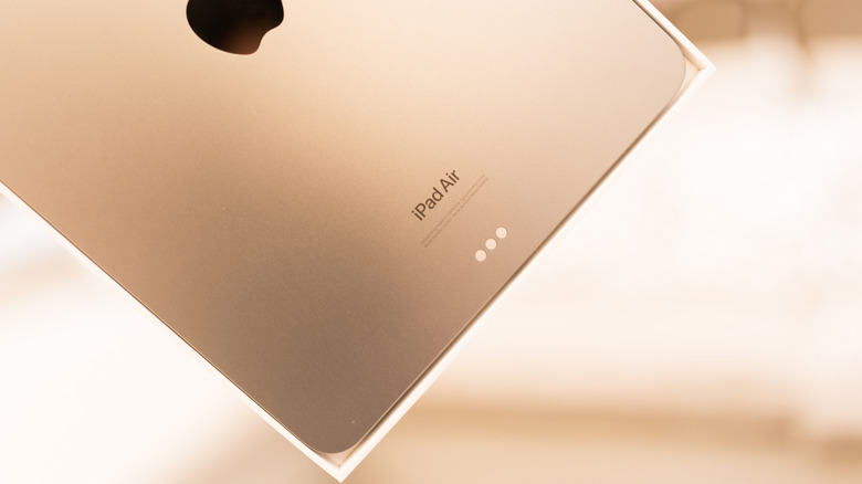 The back of an iPad Air