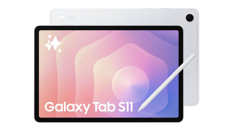 The Samsung Galaxy Tab S11 against a white background