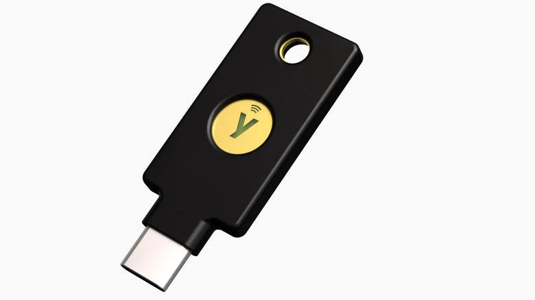 A YubiKey 5C NFC