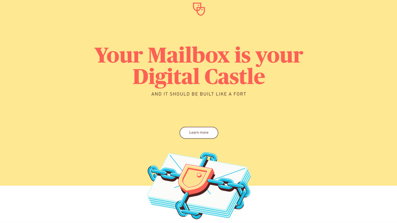 Soverin email service homepage