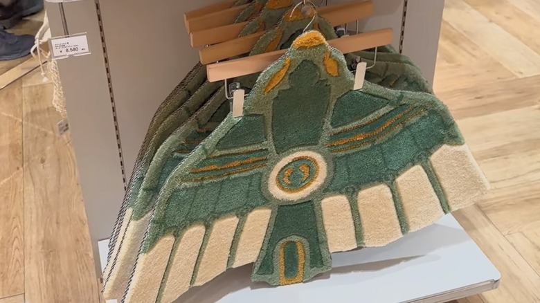 Legend of Zelda Tears of the Kingdom zonai rug in Nintendo Japan store