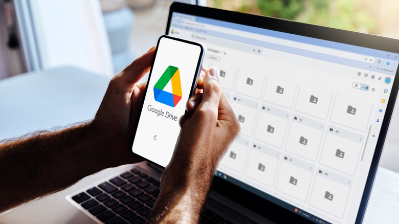 google drive on phone and laptop