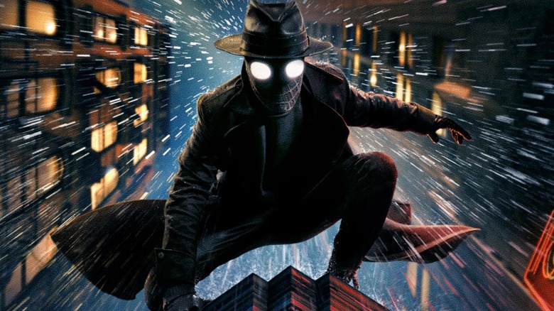 Spider-Noir crouching
