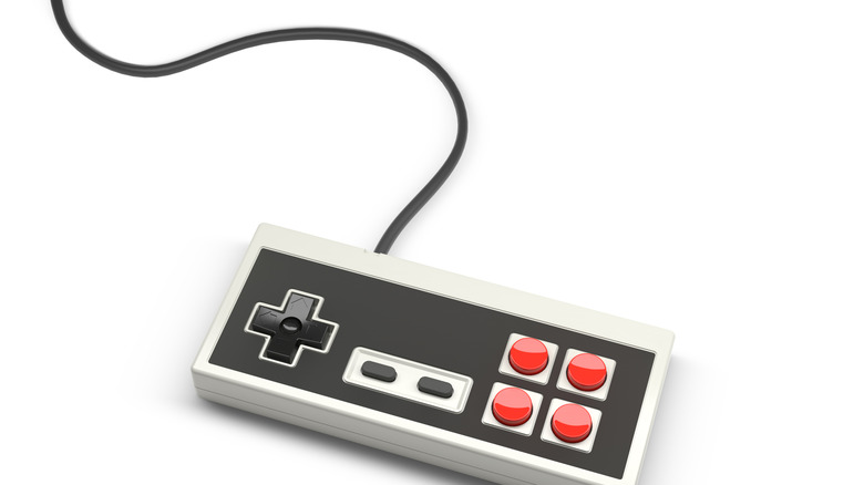 An NES controller on a white background